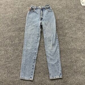 Bongo Jeans Womens Size 0 Blue High Waisted Mom Tapered Leg Denim Vintage USA